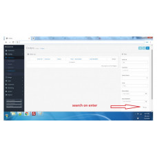 Admin orders and customers search on enter press